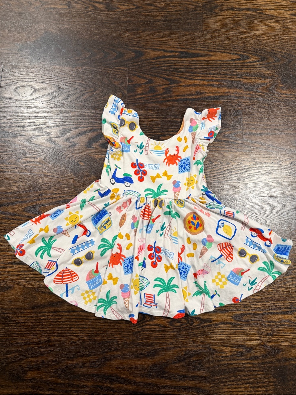 Little Sleepies Ciao Bella Flutter Twirl Dress with Bodysuit
